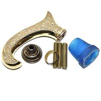 Nautical World Antique Style Designer Brass Handle Victorian Vintage for Wooden Walking Stick, Affordable Gift Decorative Walking Cane Fashion Statement for Men/Women/Seniors/Grandparents! Item