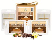 Aira Soy Wax Melt - Organic, Vegan, Kosher, Scented Soy Wax Cubes w/Essential Oil Blends - No Chemical 100% Soy Wax Melts for Electric/Tealight Melters - Hand-Poured Soy Tarts- Hazelnut Latte -4 Pack