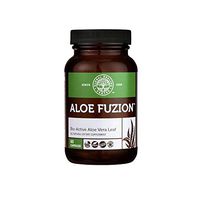 Global Healing Center Aloe Fuzion Bio-Active Aloe Vera Leaf Supplement | 200x Concentrate Formula Made from Organic Aloe with Highest Concentration of Acemannan | Aloin-Free | 60 Capsules