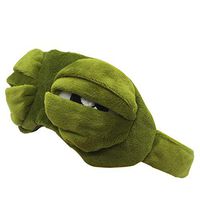 YangYong Sleep Eye Mask, Cotton Blindfold Sleeping Eyemask for Traveling Insomnia with Strap, Cute Funny Comic and Anime Fluff Animal Light Block Mask