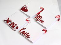 All About Details Valentine's Gift & Favor Tags (Red & White)