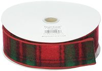 Burton & Burton Ribbon #9 Large Plaid Reversible 20 Yards