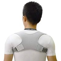 Poupao Adjustable Back Brace Posture Corrector Adjuster, Clavicle Spine Back Shoulder Lumbar Brace Support Belt Posture Correction, Prevents Slouching Relieve Back Pain (White)