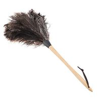 Feather Duster Handmade Washable Non-electrostatic Ostrich with Wooden Handle Household for Cleaning Screen Funiture Ceiling Fans Blinds etc