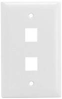 Legrand-On-Q WP3402WH10 WP3402 Keystone Wall Plate, 10-Pack, White