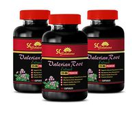 Blood Pressure Support Supplement - Valerian Root - Premium Extract 125MG - Valerian Root Anxiety Pills - 3 Bottles (300 Capsules)