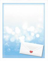 Valentine Day Love Letter With Heart Stationery Printer Paper 26 Sheets