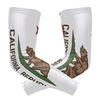 Anyangquji California Flag Arm Sleeve Protectiv for Man Elbow Brace for Arthritis (1 Pair)