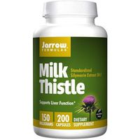 Jarrow Formulas Milk Thistle Standardized Silymarin Extract 30:1 Ratio, 150 mg per Capsule, SuperQuantity 200 (Pack of 3)