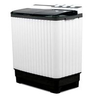 Portable Washing Machine With Twin Tub Gray Color Mini Compact Washer Spin Dryer Cycle With Built-In Pump - Skroutz Deals
