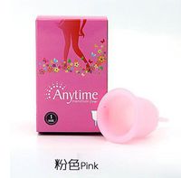 YTGOOD Silica Gel Menstrual Cup Ruby Cup Feminine Hygiene Cups, Safe & Effective & Reusable - S/L Pink, S