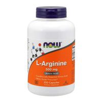 L-Arginine, 500 mg, 250 Caps by Now Foods (Pack of 3)