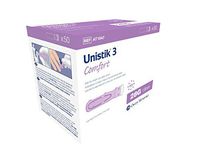 Unistik 3 Comfort Safety Lancets, 28G X 1.8mm, 50 Count