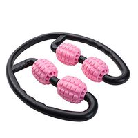 N/C FS Foam Massage Roller, Handheld Leg Massager Roller Foam Axis Massager Skinny Leg Muscle Relaxer Fitness Equipment (Color : Pink)