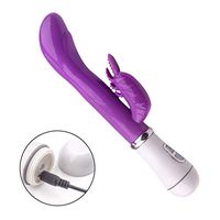 watersouprty 10 Modes Women&Couples T-hrusting R-otating Uograded G Spotter Dido Rabbit Toy Waterproof&Whisper Quiet (B)