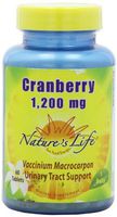 Nature's Life Cranberry Concentrate Tablets, 1200 Mg, 60 Count