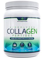 Hydrolyzed Collagen Powder (16oz) | Organic, Grass-Fed, Pasture Raised, Non-GMO and Gluten Free - Unflavored | Collagen Peptides Type 1&3