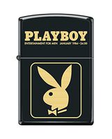 Zippo Playboy Cover January 1984 Pocket Lighter, Black Matte