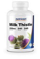 Nutricost Milk Thistle 250mg, 240 Veggie Capsules - Non-GMO and Gluten Free