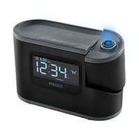 Homedics Recharged Alarm Clock & Sound Machine, Black