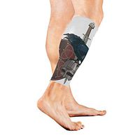 Calf Guard Sleeves Nordic Sword Shield Viking Helmet Sports Calves Guards Sleeves for Running, Basketball, Baseball, Football