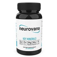 Multi Minerals Supplement - Magnesium Zinc Selenium with Boron for Thyroid Support, Immune and Bone Health, Muscle Recovery and Endurance for Men and Women, Mental Focus Performance 30 Capsules