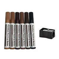 6pcs Furniture Repair Kit, Markers Pens Restore Wood Surface