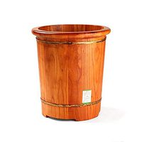 Foot Soak Tub，Foot Spa Wooden Tub，Cypress Wood Foot Bucket，Thicken Wooden Tub，Solid Wood Foot Soaking Barrel Bucket，Wooden Foot Bath Barrel