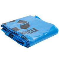 Blue Tint Linear Low Density Recycling Bag 1.2 Mil - 100/Case 40-45 Gallon 40" X 46"