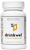 Drinkwel Hangover Cure Multivitamin Supplement (30 Capsule) | Milk Thistle, N-Acetyl Cysteine (NAC), Vitamin C, Zinc, Magnesium | Morning Recovery, Liver Cleanse, Detox, Immune Support