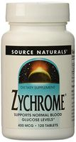 Source Naturals Zychrome 400 mcg Supports Normal Blood Glucose Levels - 120 Tablets