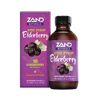 Zand Kids Elderberry Honey Syrup | Childrens Immune Support with Rose Hips & Echinacea | Kids 1+ Years | 4oz, 24 Serv.