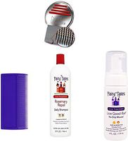 Fairy Tales Nits and Lice Prevention and Treatment Kit with Terminator Comb and Lice Treatment Mousse and Preventative Shampoo (32 oz)