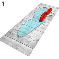 Super1798 Wood Grain Heart Plank Dining Room Bathroom Soft Hallway Carpet Door Mat Entrance Rug- 1