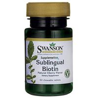 Swanson Sublingual Biotin 5Vitamin 000 mcg 60 Chwbls