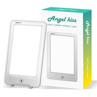 Light Therapy Lamp - Angel Kiss UV Free 10,000 Lux Led White Light Lamp - Touch Control, Independent Stand, for Home/Office Use
