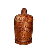 KrmaX Buddha Three Part Wooden Herb Grinder-50 mm