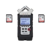 Zoom H4n Pro Handy Mobile 4-Track Recorder - with 2 Pack 32GB SDHC Card