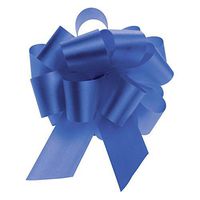 Gift Pull Bows 5.5" Royal Blue Flora-Satin Case of 50