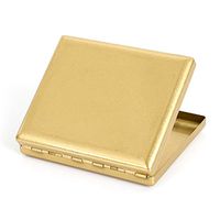 Pure Copper Brass Metal Cigarette Case Holder Box Cardcase Holds 20 Cigarettes (Type 2)