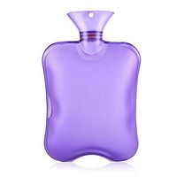 CFJKN Hot Water Bottles, Classic Hot Water Bag 2L Great for Pain Relief,Purple_31x20cm/12x8inch