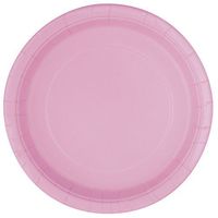Light Pink Paper Cake Plates, 8ct