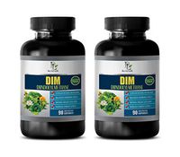 Estrogen Blocker Testosterone Booster - DIM DIINDOLYLMETHANE - Estrogen Metabolism Blocker - dim Estrogen Balance and Relief - 2 Bottles 180 Capsules