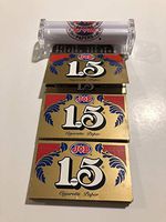 JOB 1 1/2 (1.5) Cigarette Rolling Paper (3Pack) + Job Rolling Machine 79MM