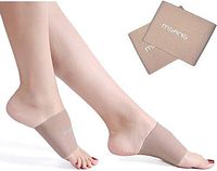 MGANG Compression Arch Sleeves, Lastest Upgraded, Perfect with Plantar Fasciitis Socks, Arch Support Brace for Women Men, Pain Relief, Heel Spurs, Flat Arches, Daily Wear, 1 Pair Beige M