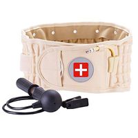 Back Decompression Belt Lumbar Support for Back Pain Relief- Lower Back Traction Device for Women & Men One Size Fits 29-49 Waist