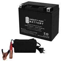 Mighty Max Battery YTX20L-BS Replaces Yamaha RoadStar Venture Royal V 1600+ 12V 4A Chrgr Brand Product