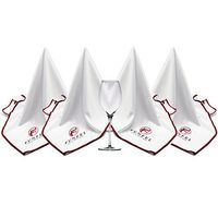 FUNFEL Large Microfiber Glass Polishing Cloth, Lint Streak Free Drying Towel 24x20 inch (4-Pack)