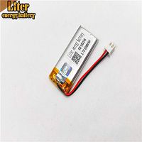 BIHUADE 3.7V 502248 600mAh Jst Ph2.5 Connector Plug Lithium Polymer Li-Po Battery Lithium Ion Polymer Rechargeable Battery for MP4 GPS MP3 Bluetooth Stereo DIY Gift (502248)
