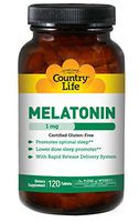Country Life Melatonin Rapid Release, 1 mg - 120 Tablets